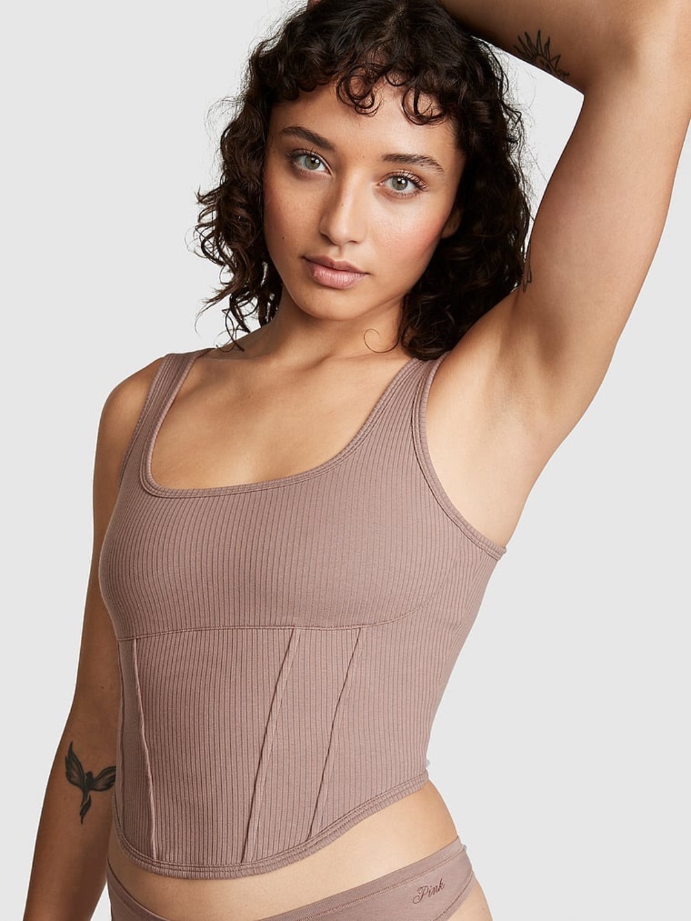 Victoria’s Secret The Cinched Corset in Iced Coffee